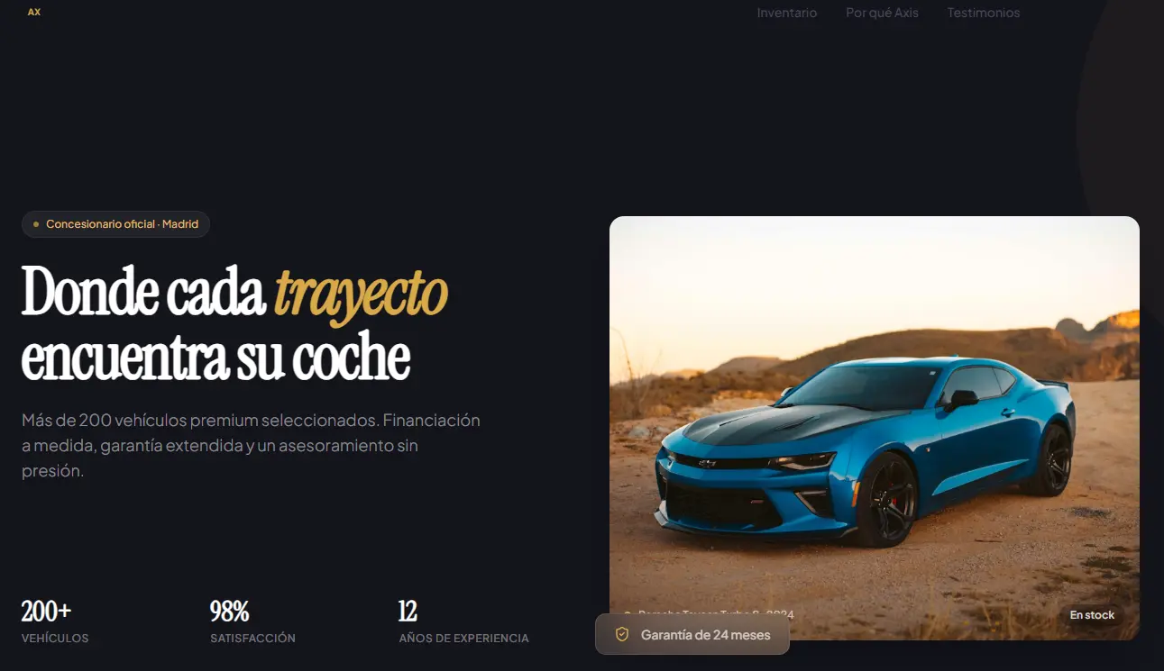 Captura de pantalla del Catálogo de productos con galería visual
